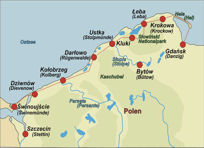 Polen | Fahrradreise entlang der Küste der polnischen Ostsee