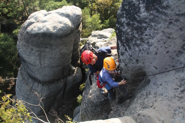 über den Nonnensteig in Jonsdorf und den Alpinen Grat in Oybin