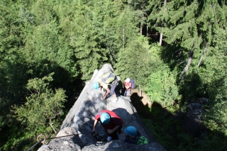 über den Nonnensteig in Jonsdorf und den Alpinen Grat in Oybin